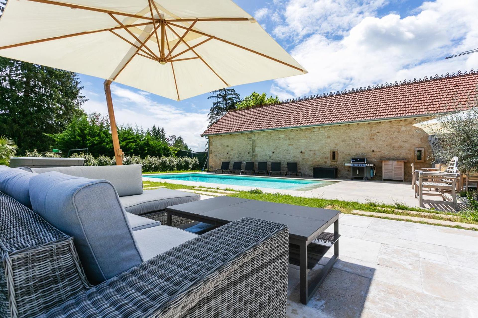 Calviac-en-Perigord Guardian House Of Chateau Monteil With Heated Pool And Jacuzzi 빌라 외부 사진